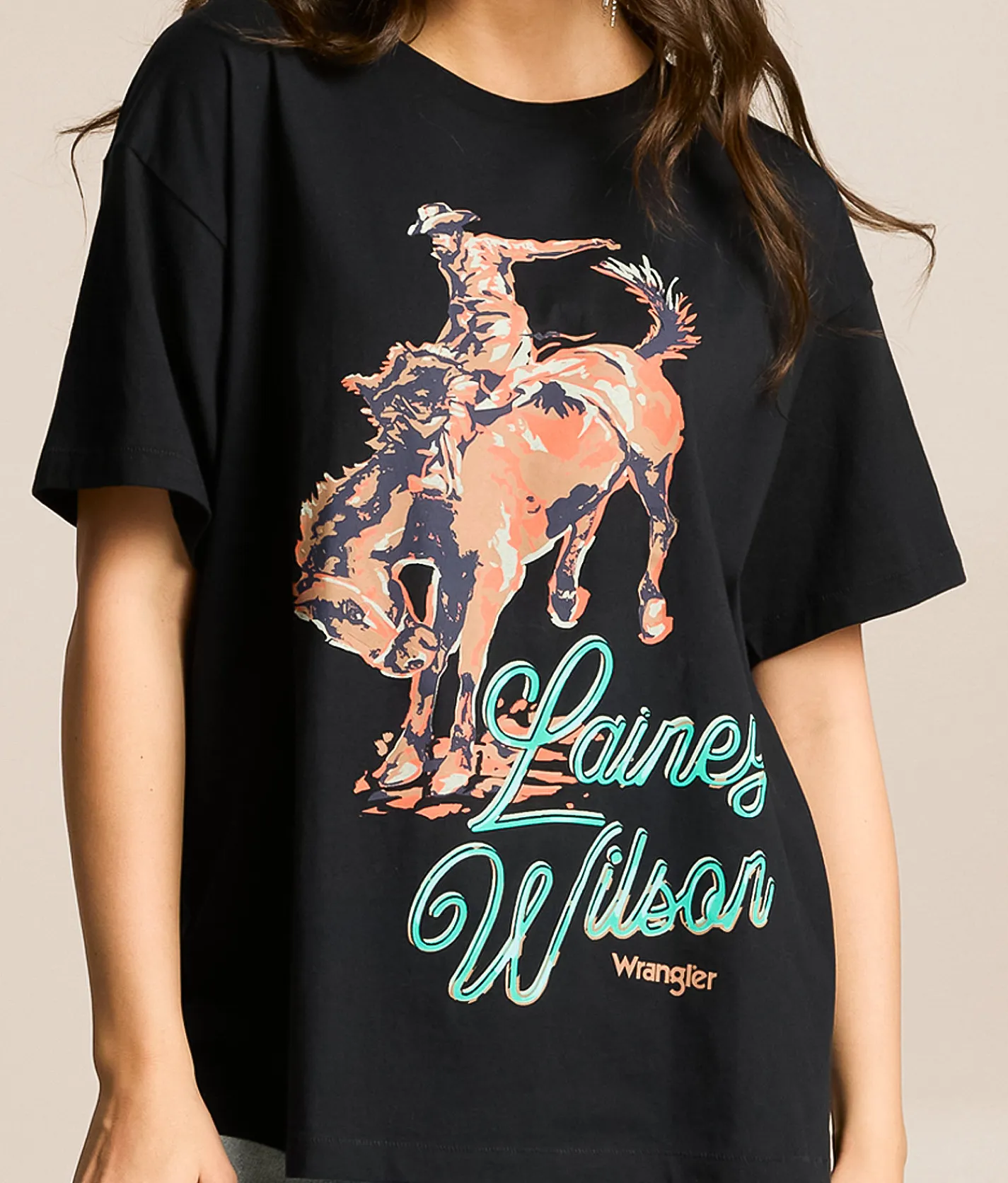 Tops | Wrangler® x Lainey Wilson Oversized T-Shirt Black