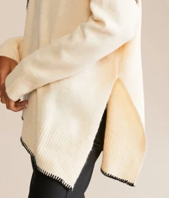 Tops | BKE Oversized Tunic Sweater Chili Pepper