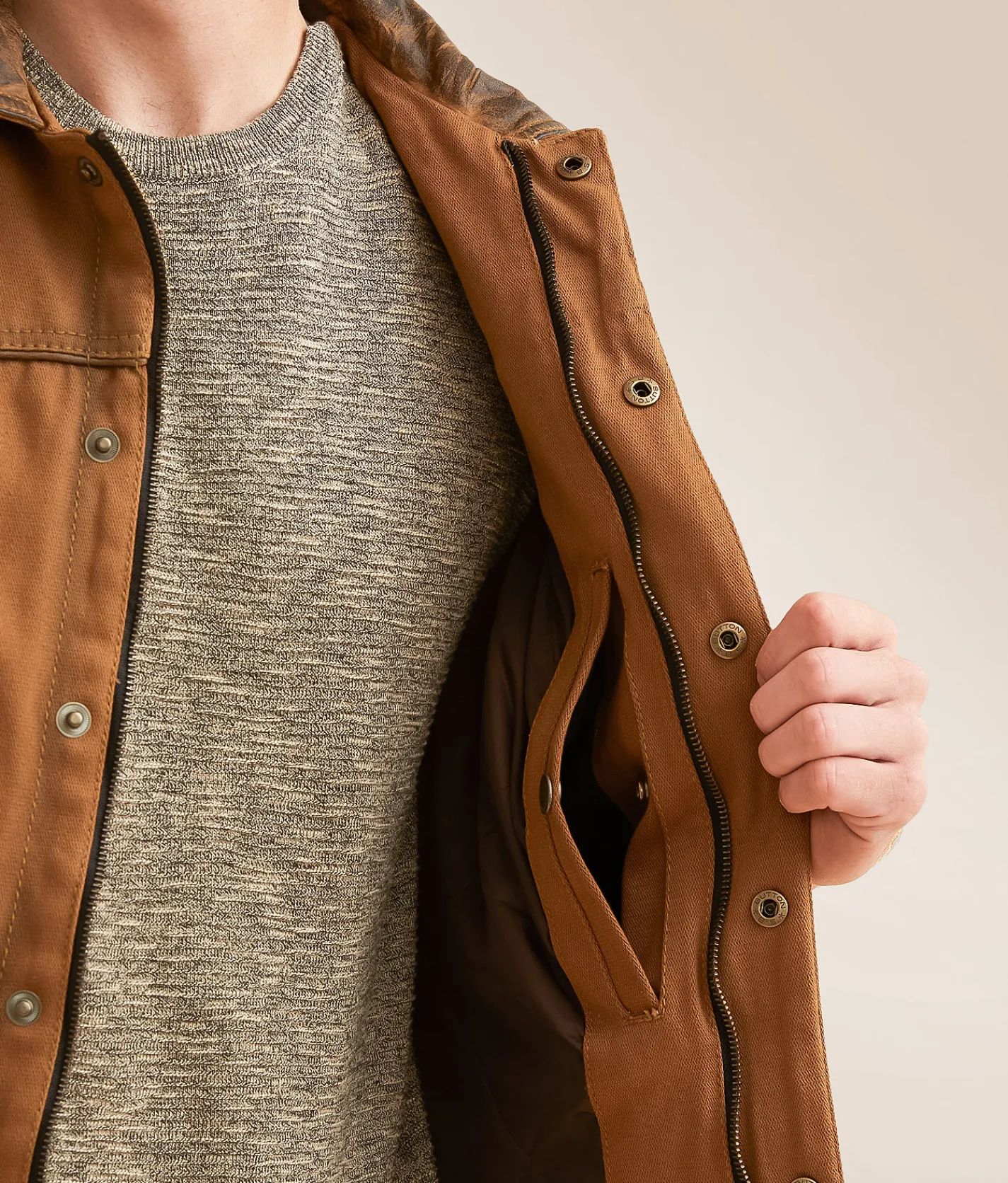 Tops|Coats & Jackets | STS Owen Canvas Vest Tobacco