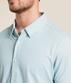 Tops | 7Diamonds Owen™ Textured Stretch Shirt Mint