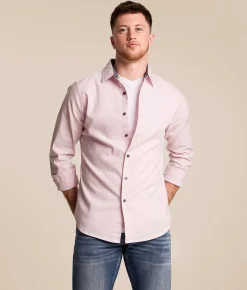 Tops | Departwest Oxford Standard Stretch Shirt Light Pink