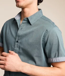 Tops | Departwest Oxford Standard Stretch Shirt Goblin Blue