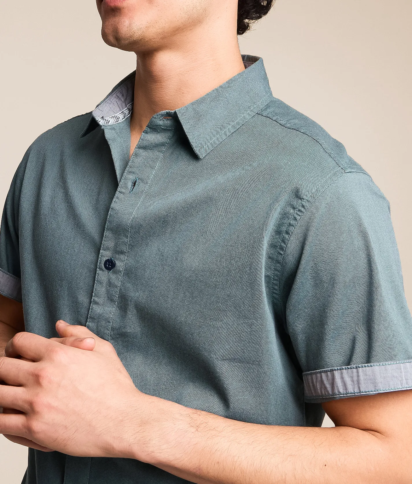 Tops | Departwest Oxford Standard Stretch Shirt Goblin Blue