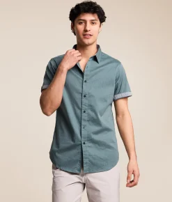 Tops | Departwest Oxford Standard Stretch Shirt Goblin Blue