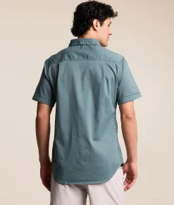 Tops | Departwest Oxford Standard Stretch Shirt Goblin Blue