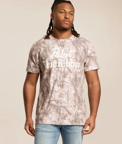 Bioworld Pabst Blue Ribbon T-Shirt Camo New