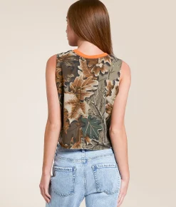 Bioworld Pabst Blue Ribbon Cropped Tank Top Camo New