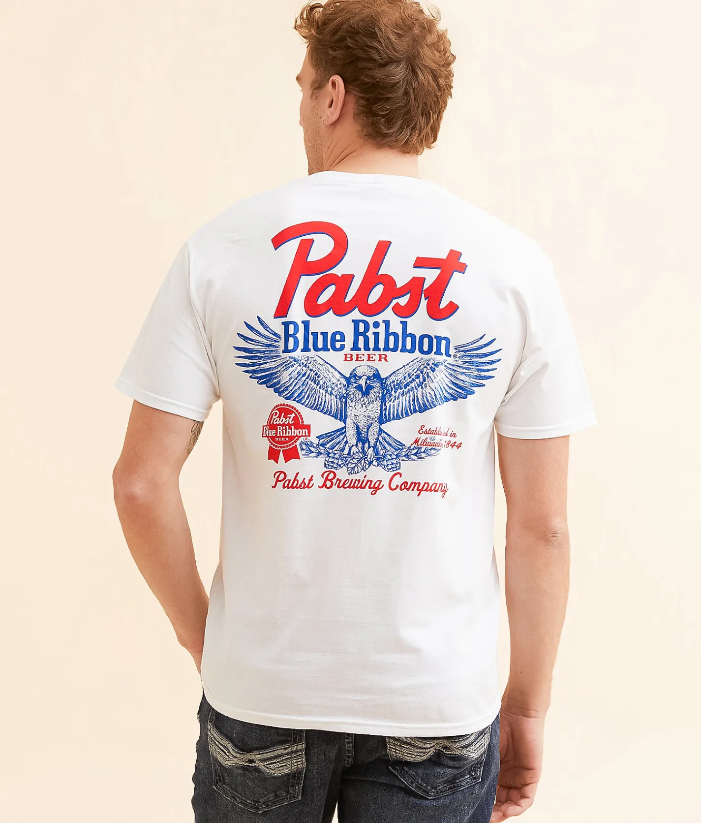 Graphic T-Shirts | Changes Pabst Blue Ribbon T-Shirt White