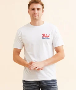 Graphic T-Shirts | Changes Pabst Blue Ribbon T-Shirt White