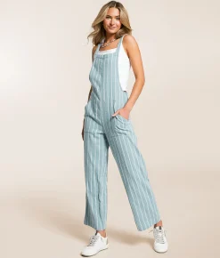 Rompers & Jumpsuits | Billabong Pacific Time Jumpsuit Blue Fog