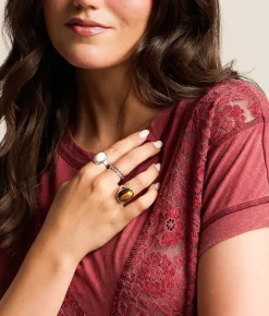 Accessories | Sterling & Stitch 3 Pack Western Ring Set Silver