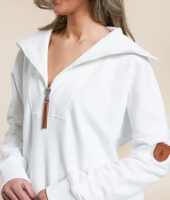Tops | Wanakome Padma Half Zip Pullover Ivory
