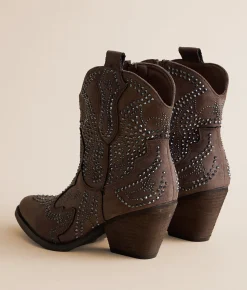 Shoes | Very G Paige Western Ankle Boot Taupe
