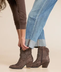 Shoes | Very G Paige Western Ankle Boot Taupe
