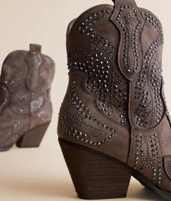 Shoes | Very G Paige Western Ankle Boot Taupe