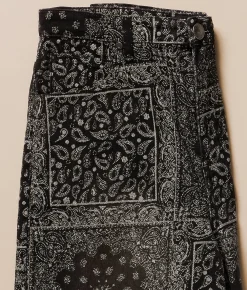 Caliber Paisley Baggy Stretch Short Black Hot