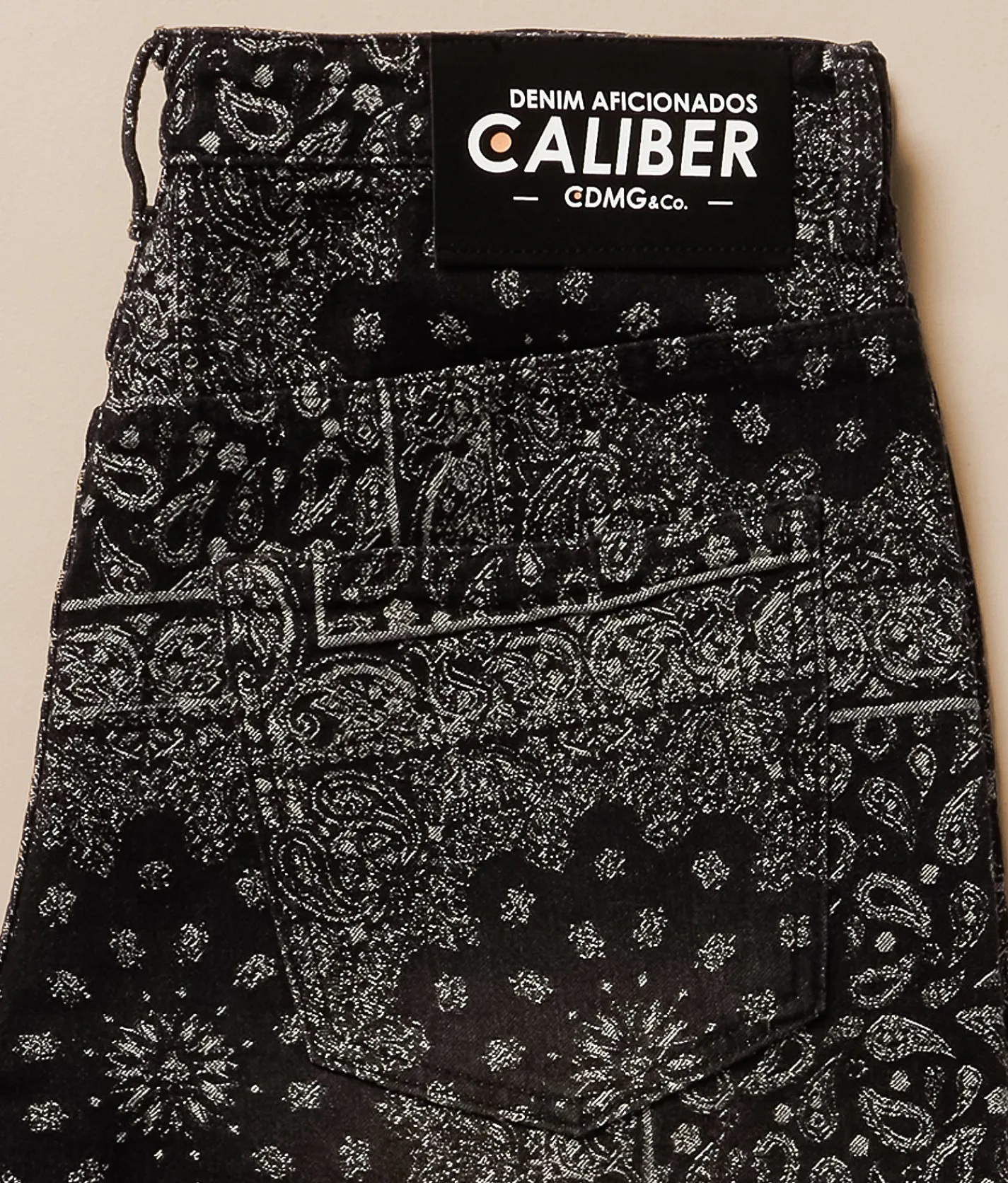 Bottoms | Caliber Paisley Baggy Stretch Short Black