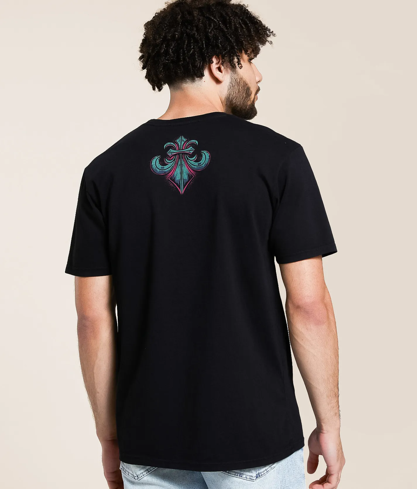 Tops|Graphic T-Shirts | Affliction Pale Sky T-Shirt Black