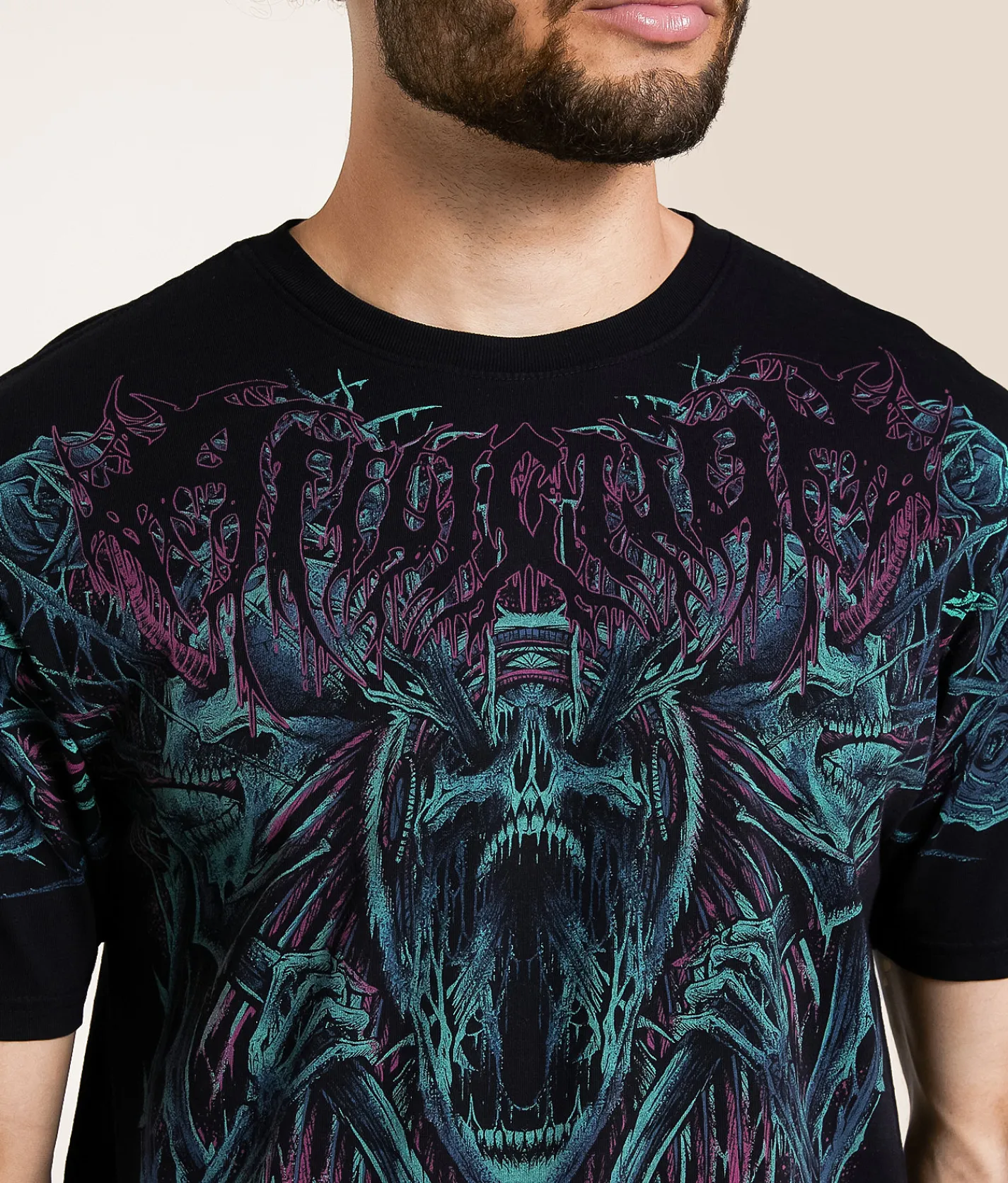 Tops|Graphic T-Shirts | Affliction Pale Sky T-Shirt Black