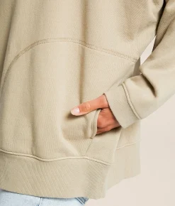 Billabong Palm Life Oversized Pullover Cobblestone Discount