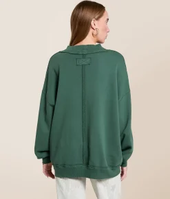 Tops | Free People Palm Springs Oversized Pullover Banana Cream