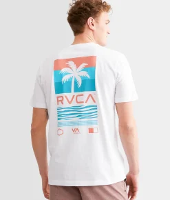 Graphic T-Shirts | RVCA Palm Stack T-Shirt White