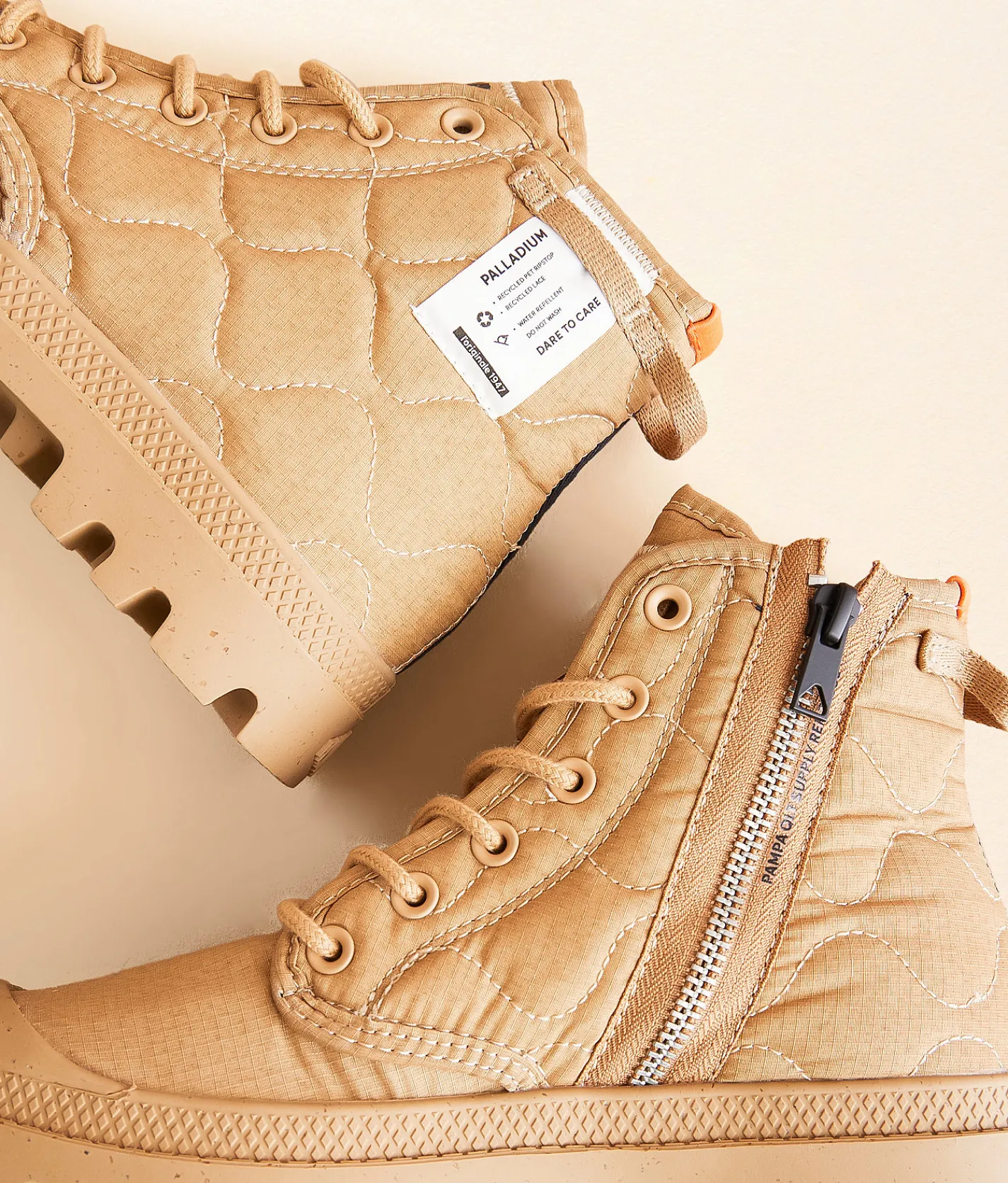 Palladium Pampa Re Quilted Boot Desert Clearance