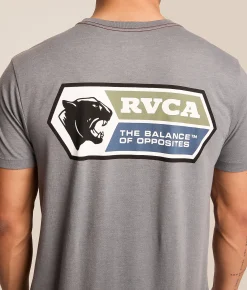 Tops|Graphic T-Shirts | RVCA Pantero T-Shirt Smoke