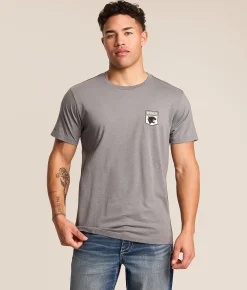 Tops|Graphic T-Shirts | RVCA Pantero T-Shirt Smoke