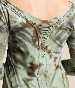 Tops | Affliction Paradigm T-Shirt Pale Green Crystal Wash