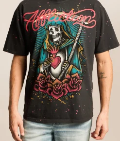 Affliction Paradise Lost T-Shirt Lamp Black Best