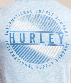 Tops|Graphic T-Shirts | Hurley Parallel T-Shirt White Blue Heroic