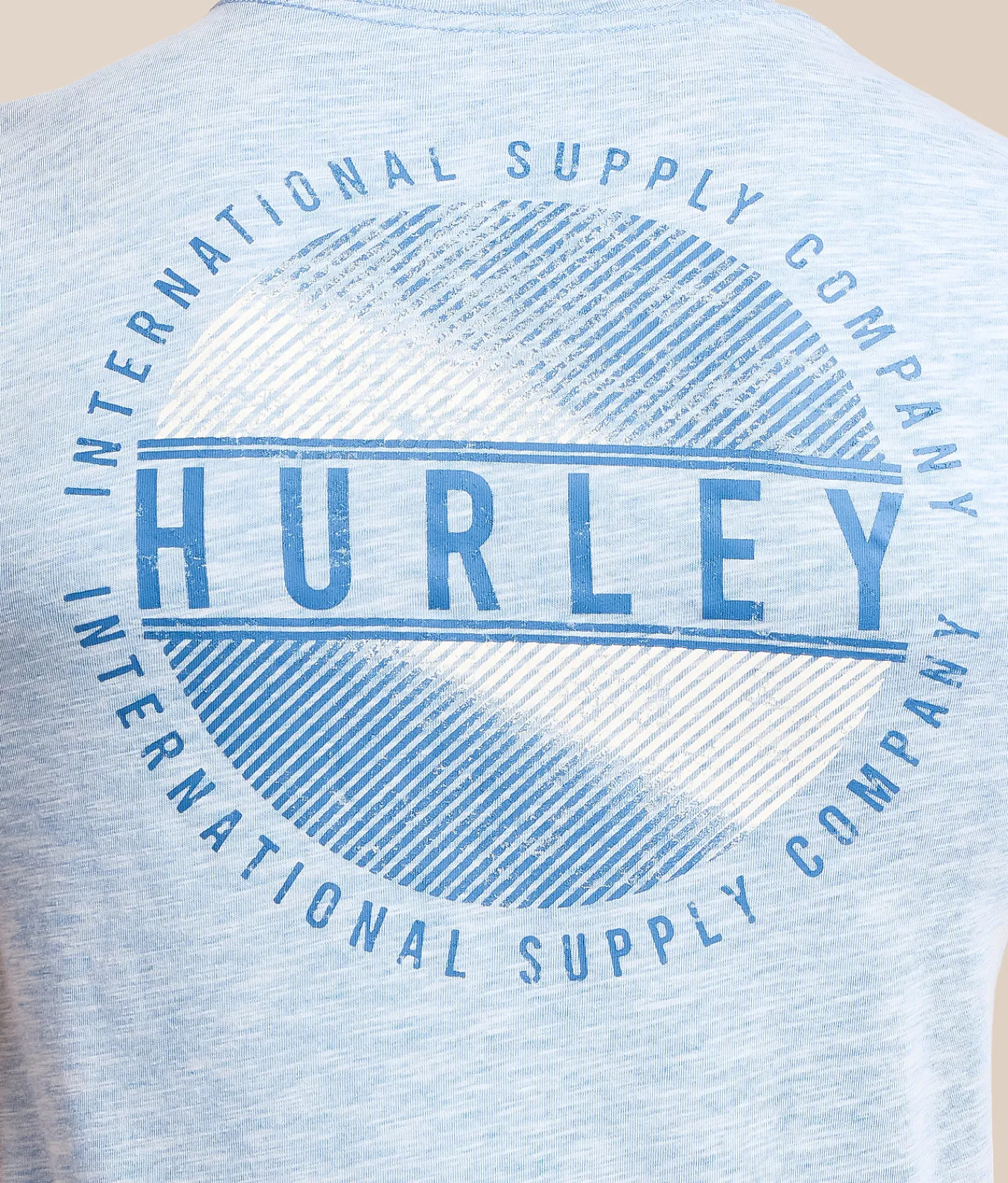 Tops|Graphic T-Shirts | Hurley Parallel T-Shirt White Blue Heroic