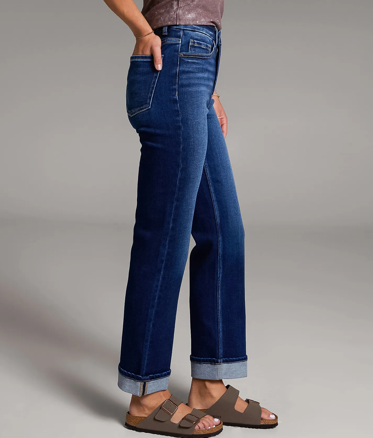 BKE Parker Cropped Straight Stretch Jean Folmer 4 Discount