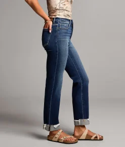 BKE Parker Cropped Straight Stretch Jean Folmer 12 Clearance
