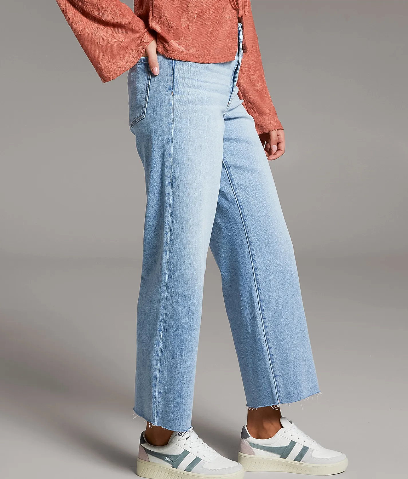 Jeans|Bottoms | BKE Parker Cropped Wide Leg Stretch Jean Stitman 2