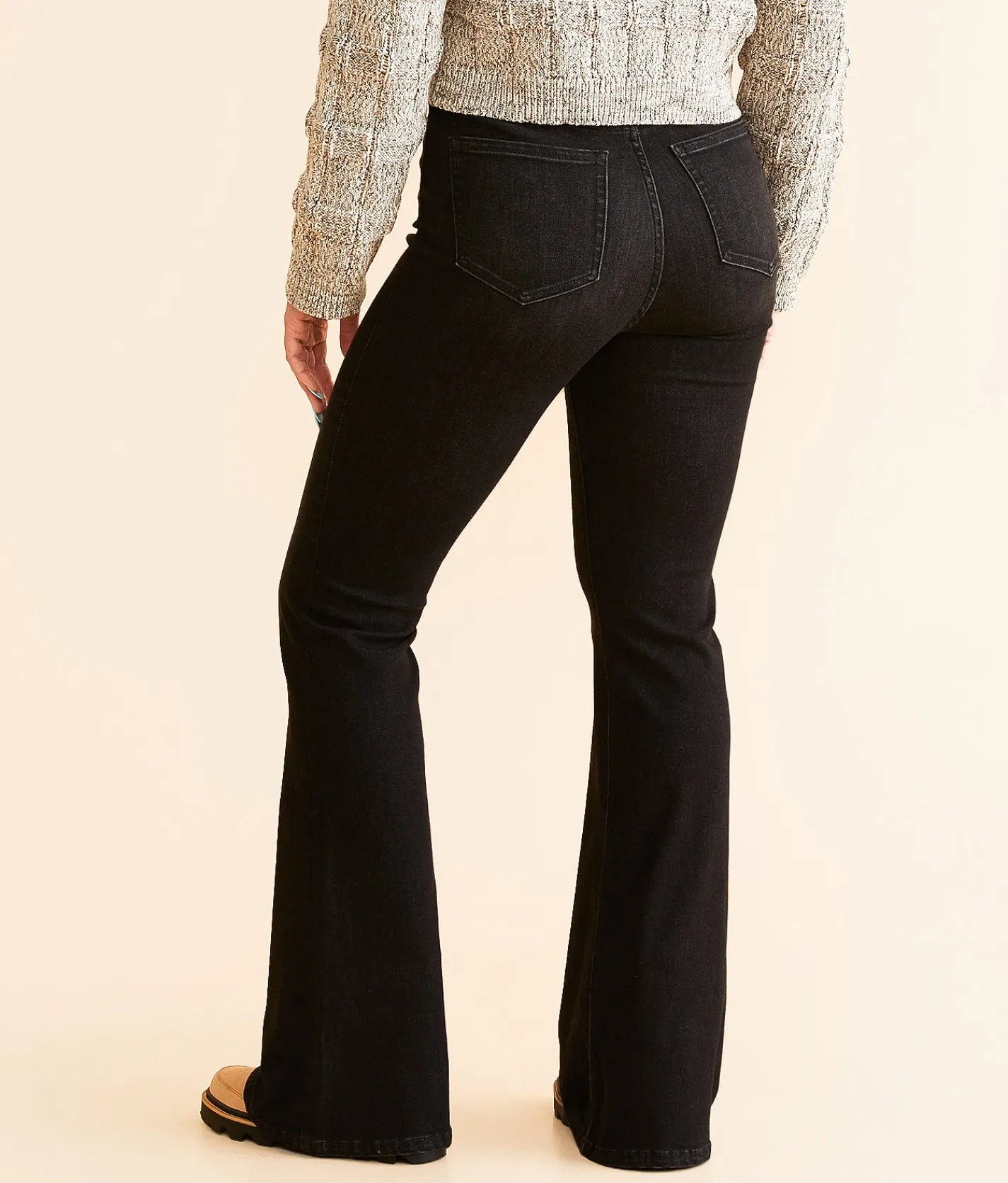 Jeans|Bottoms | BKE Parker Flare Stretch Jean Washed Black