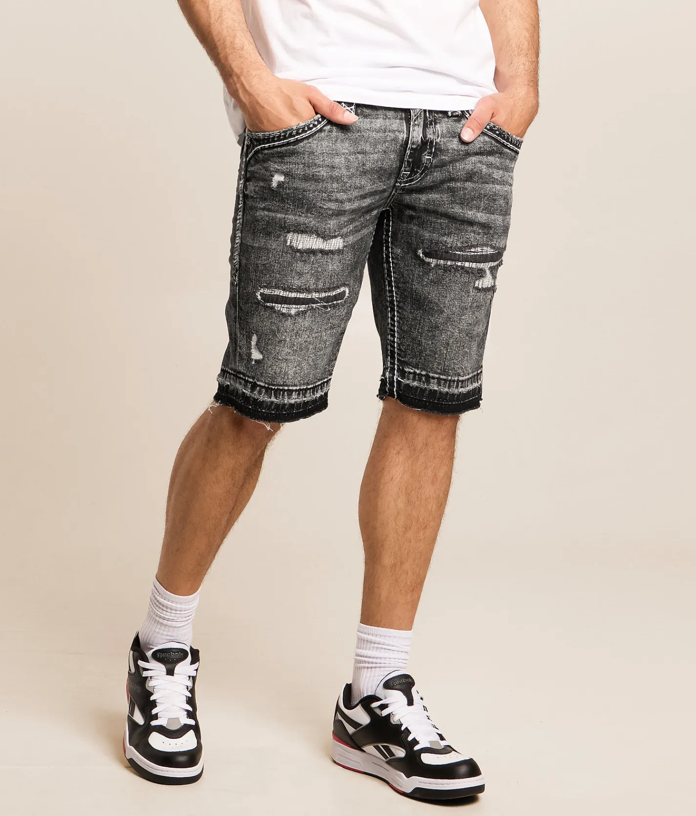 Bottoms|Shorts | Rock Revival Parker Stretch Short Parker H204