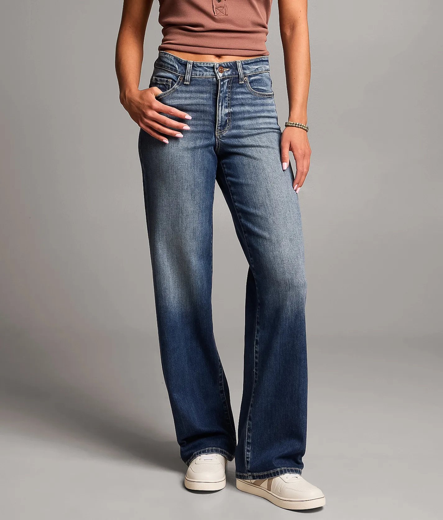 BKE Parker Wide Leg Stretch Jean Kacar 2 Discount