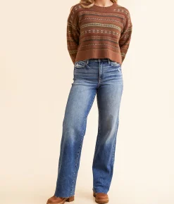 Jeans|Bottoms | BKE Parker Wide Leg Stretch Jean Peper