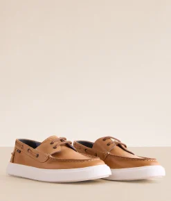 Steve Madden Parnel Leather Shoe Tan Outlet