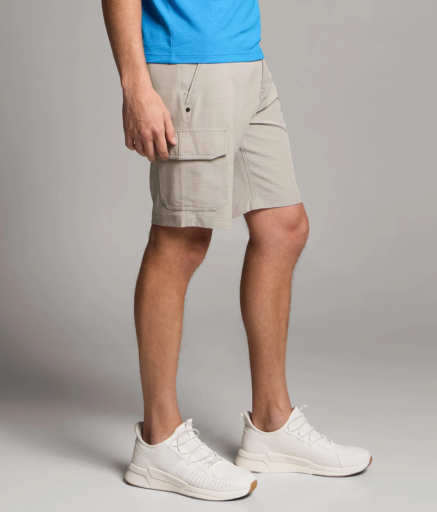 Maven Co-op Paroramic Cargo Stretch Short White Light Grey Sale