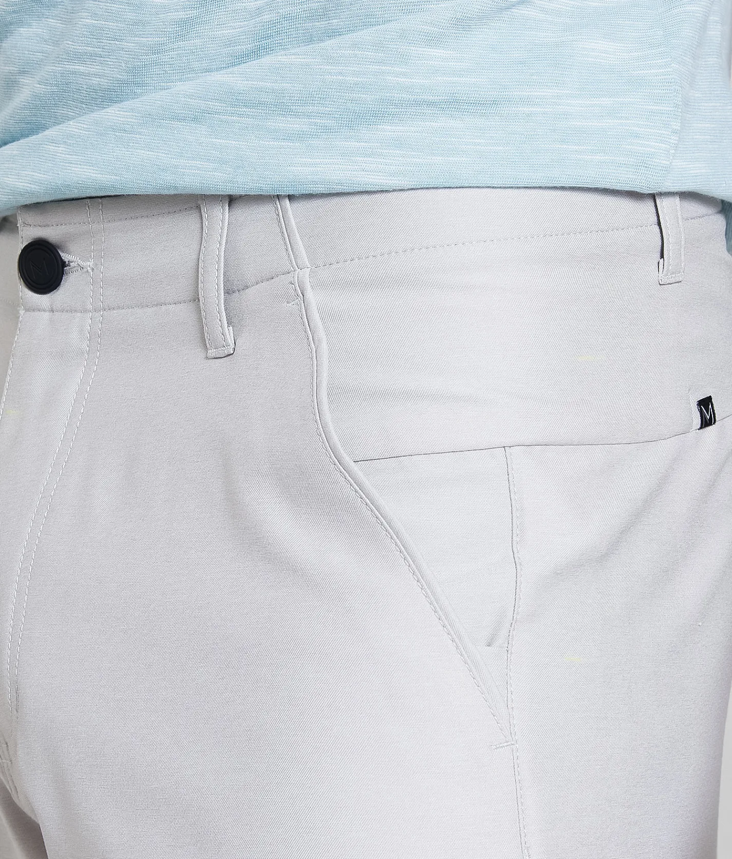 Bottoms | Maven Co-op Par Performance Stretch Short White Grey