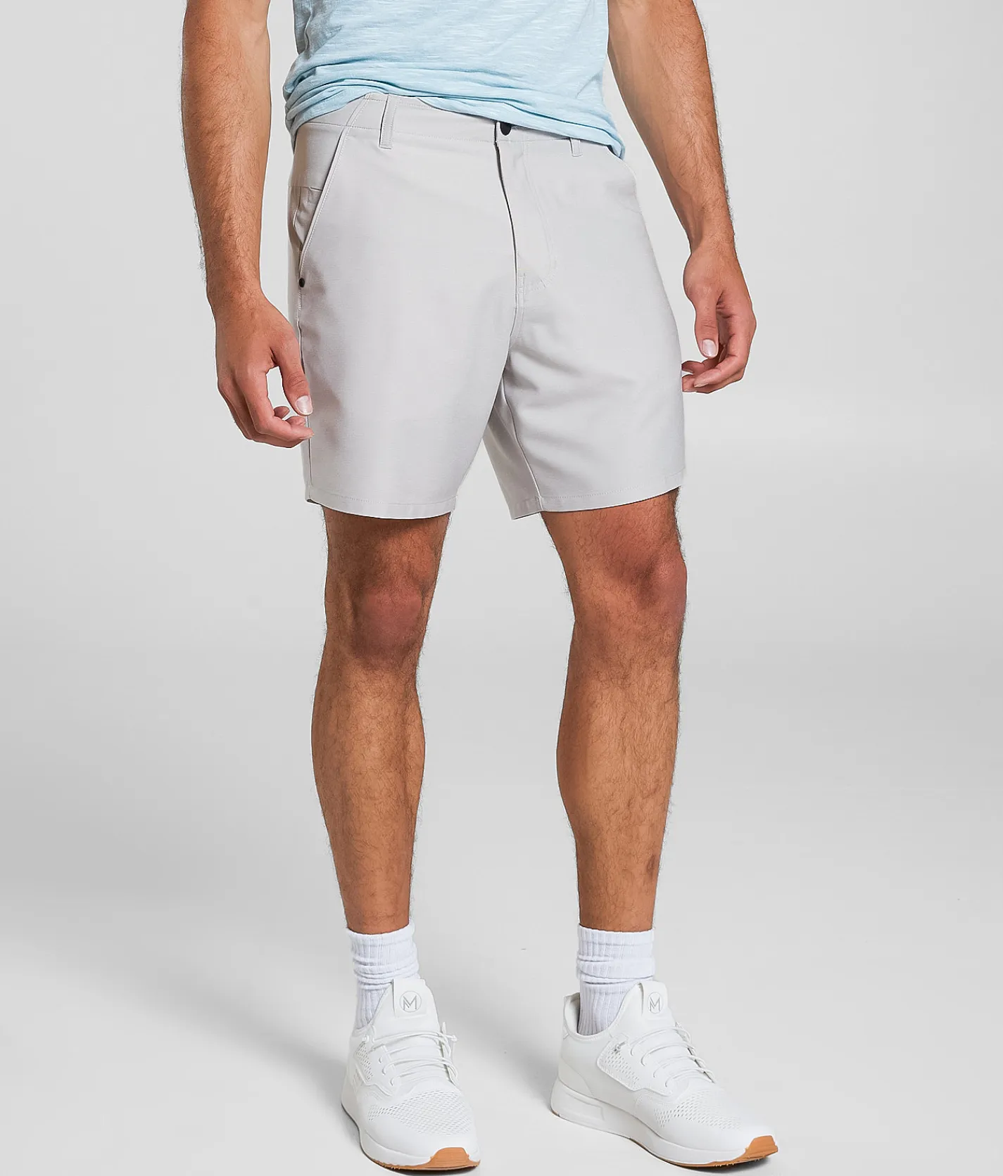 Maven Co-op Par Performance Stretch Short White Grey