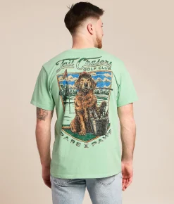 Tail Chasers Club Pars & Paws T-Shirt Neptune Pigment Dye New