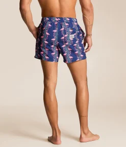party pants Flamingles Party Starter Swim Trunks Navy Blue Online