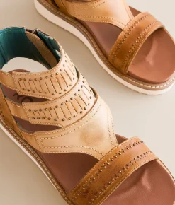 Roan by Bed Stu Passenger Leather Sandal Tan Oats HD Best