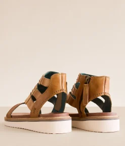 Roan by Bed Stu Passenger Leather Sandal Tan Oats HD Best