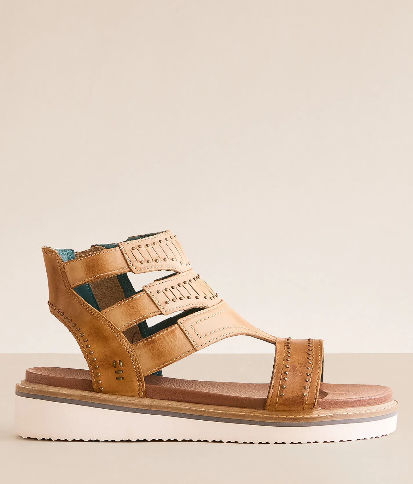 Roan by Bed Stu Passenger Leather Sandal Tan Oats HD Best