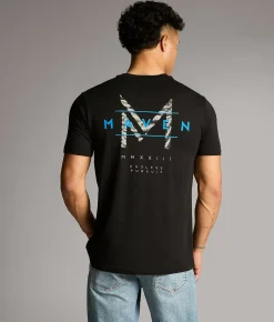 Tops|Graphic T-Shirts | Maven Co-op Pasted Over Performance T-Shirt Black